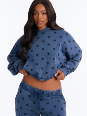 Hoodie in Navy 60% cotton