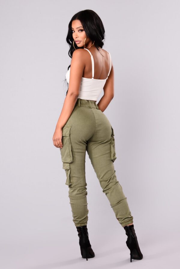 Pants in Olive 98% cotton