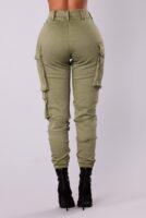Pants in Olive 98% cotton
