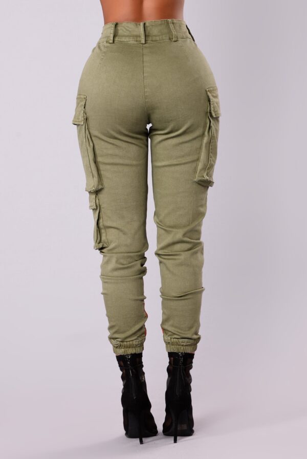 Pants in Olive 98% cotton