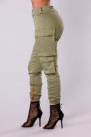 Pants in Olive 98% cotton