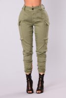 Pants in Olive 98% cotton