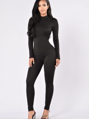 Jumpsuit in Black 96% polyester