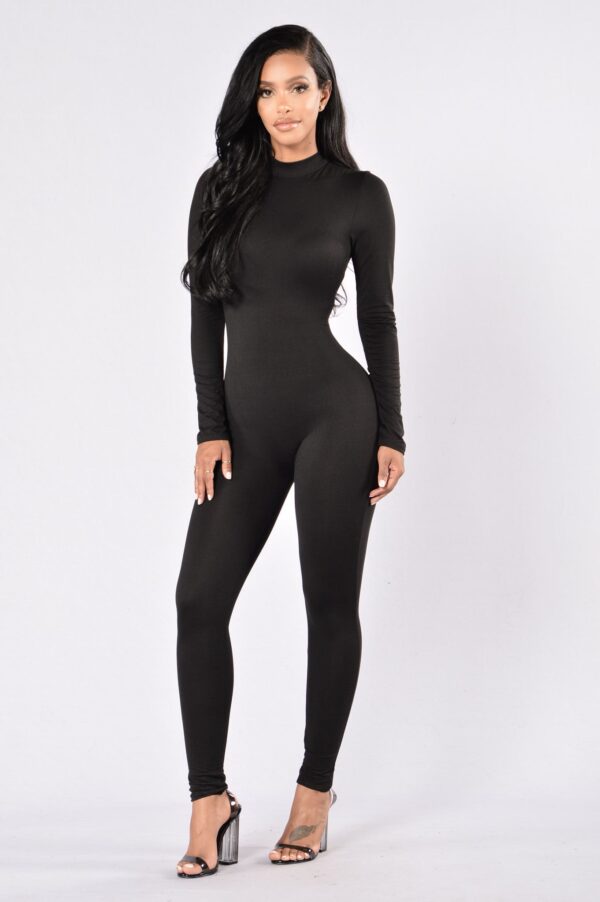 Jumpsuit in Black 96% polyester