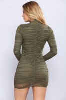 Dress in Olive 92% nylon