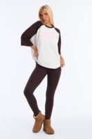 Brown Graphic Leggings