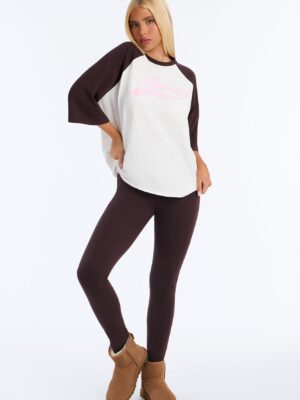 Brown Graphic Leggings