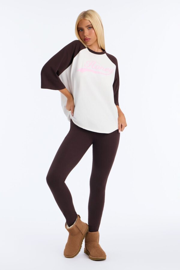 Brown Graphic Leggings