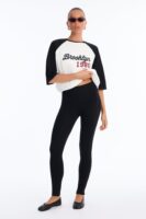 Contrast Leggings in Black and White