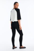 Contrast Leggings in Black and White