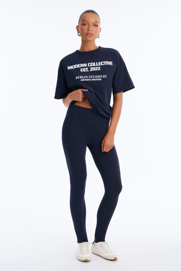 Leggings in Navy 95% cotton