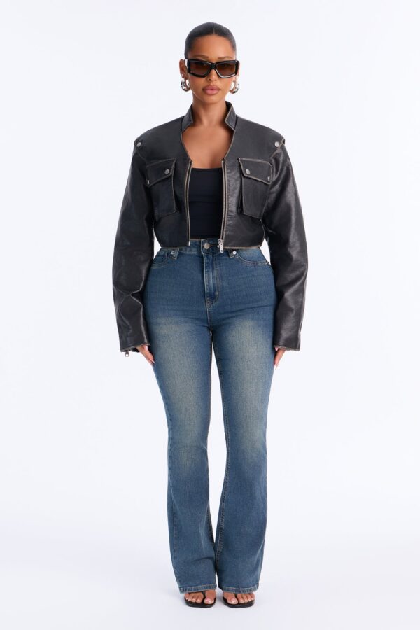 Jacket with a cropped