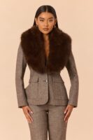 Brown Blazer with contrast