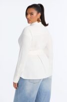 Shirt in White 100% polyester