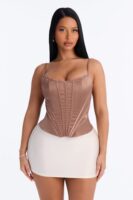 Top in Mocha 92% polyester