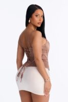 Top in Mocha 92% polyester