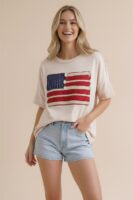 Ivory Graphic Top