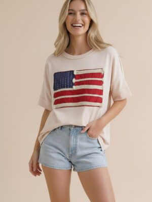 Ivory Graphic Top