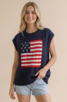 Navy Graphic Sweater