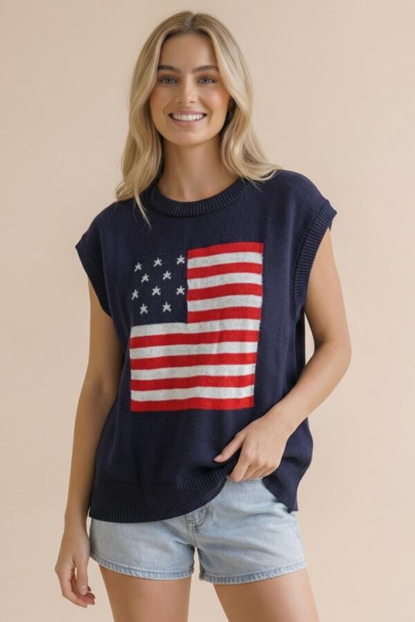 Navy Graphic Sweater