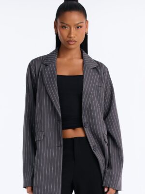 Blazer in Charcoal 97% polyester