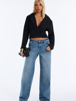 Black Cropped Blazer