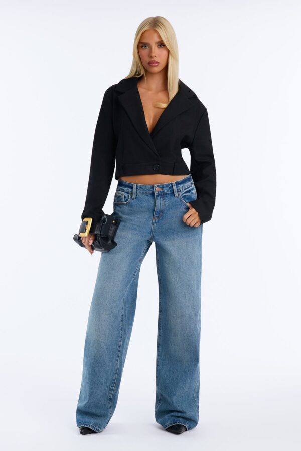 Black Cropped Blazer