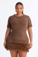 Dress in Brown 71% polyester