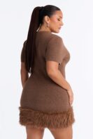 Dress in Brown 71% polyester
