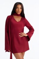 Dress in Burgundy 100% polyester