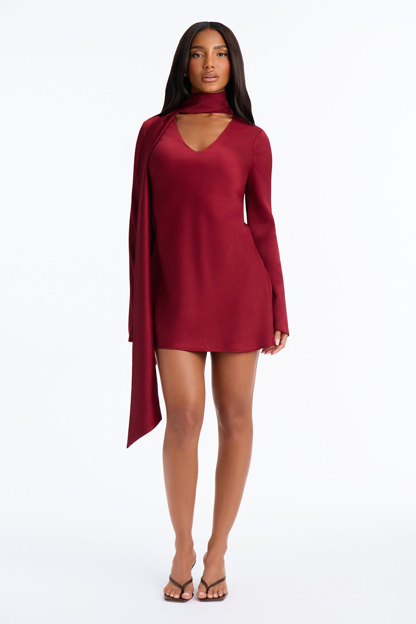 Dress in Burgundy 100% polyester