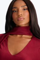 Dress in Burgundy 100% polyester