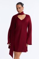 Dress in Burgundy 100% polyester