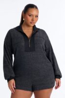 Romper in Charcoal 89% polyester