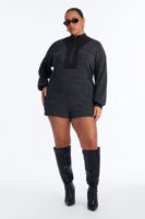 Romper in Charcoal 89% polyester