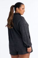 Romper in Charcoal 89% polyester