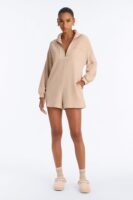 Romper in Nude 89% polyester