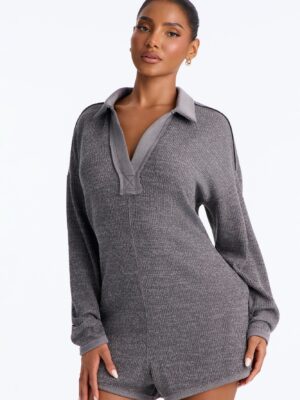 Romper in Charcoal