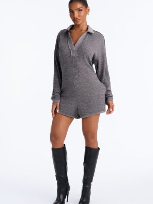 Romper in Charcoal