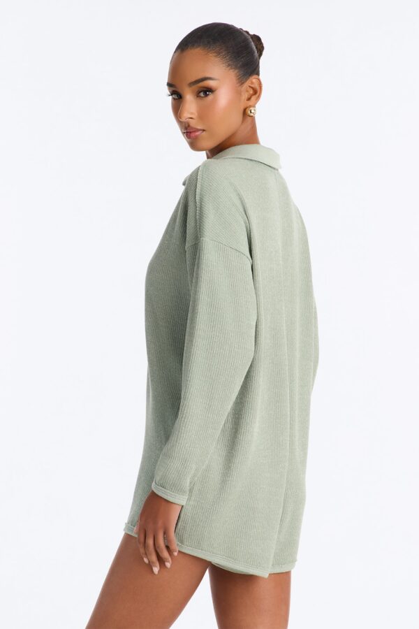 Romper in Sage 75% polyester