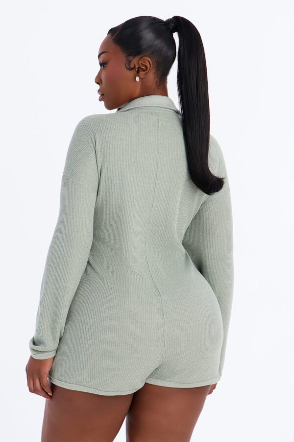 Romper in Sage 75% polyester