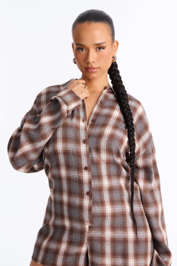 Romper in Brown 70% polyester