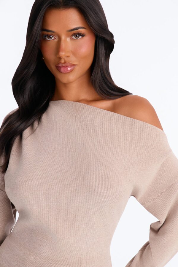Beige Wide-Leg Pants