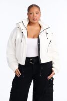 Jacket in White 100% polyester