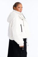 Jacket in White 100% polyester