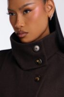 Coat in Brown 80% polyester