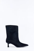 Back To Back Kitten Heel Booties - Black