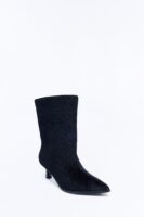 Back To Back Kitten Heel Booties - Black