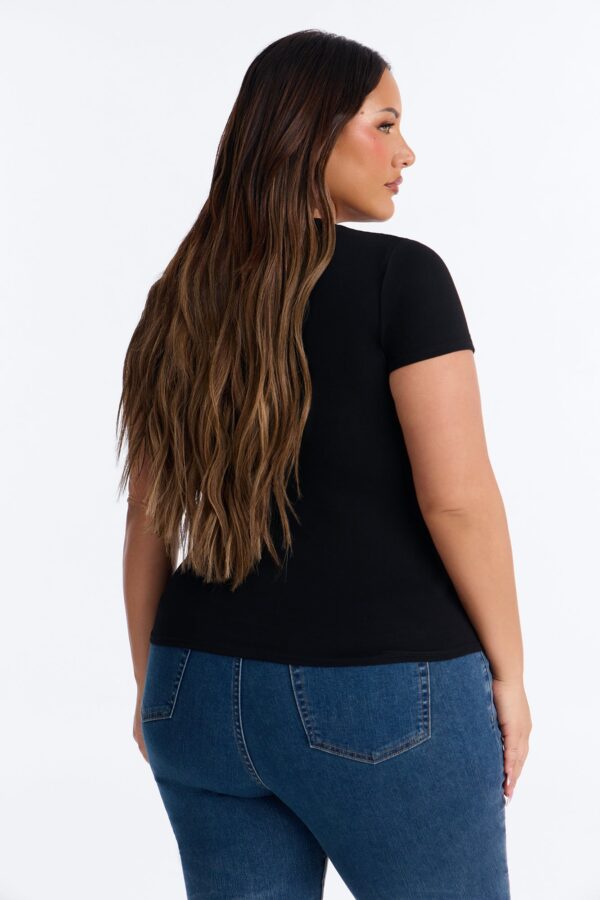 Top in Black 95% cotton