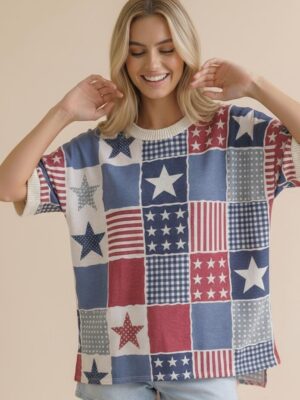 Drop-Shoulder Graphic Top